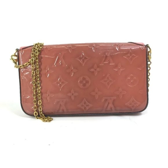 Auth LOUIS VUITTON M62767 MonogramVernis Pochette-Felicie Chain Long Wallet - Picture 3 of 16